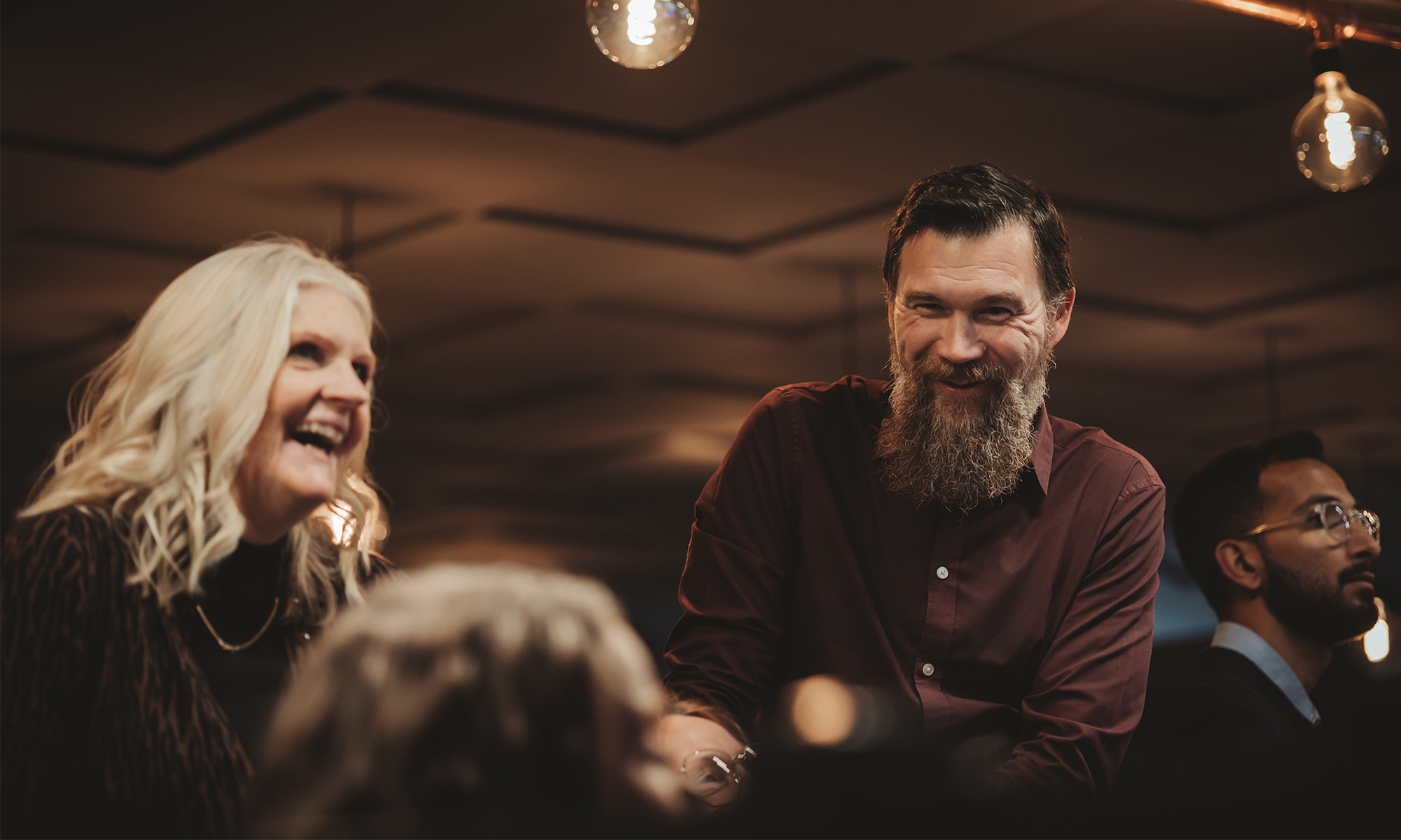 Glada anställda på Sparbanken Bergslagen